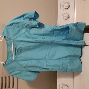 Dickies baby blue scrub top size medium